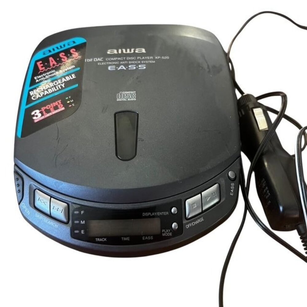 Vintage Aiwa XP-520 Portable Compact Disc Player